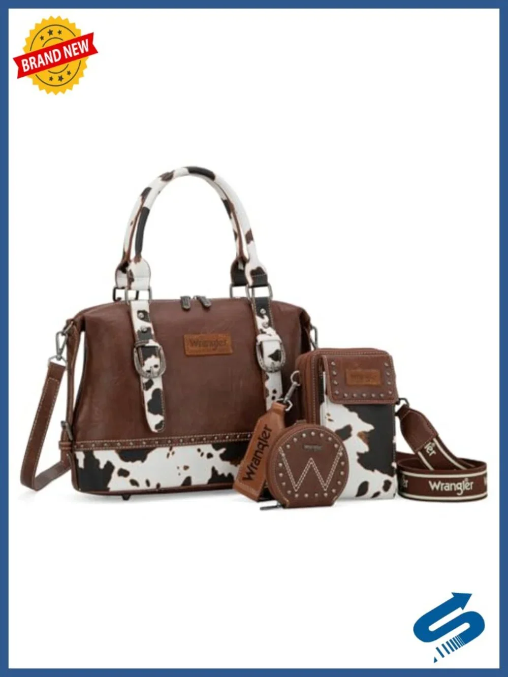 3-Piece Doctor Bag Set with Cell Phone Bag and Coin Purse